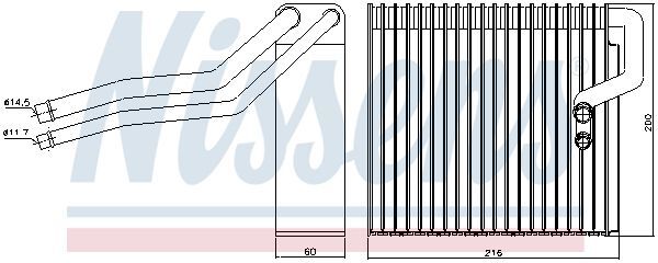 NISSENS, Évaporateur climatisation