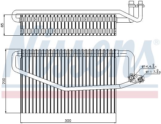 NISSENS, Évaporateur climatisation