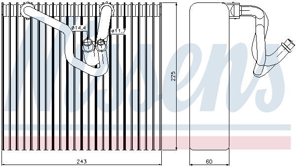 NISSENS, Évaporateur climatisation