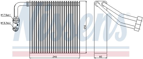 NISSENS, Évaporateur climatisation