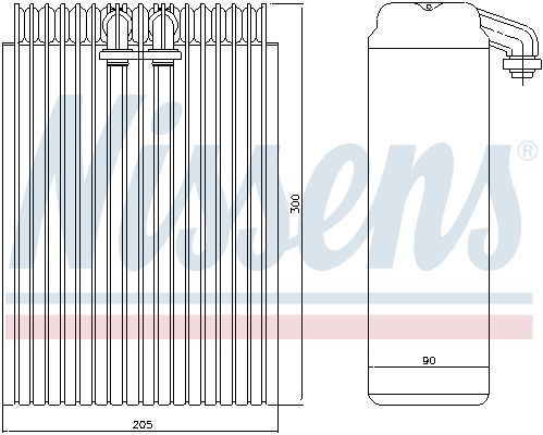 NISSENS, Évaporateur climatisation