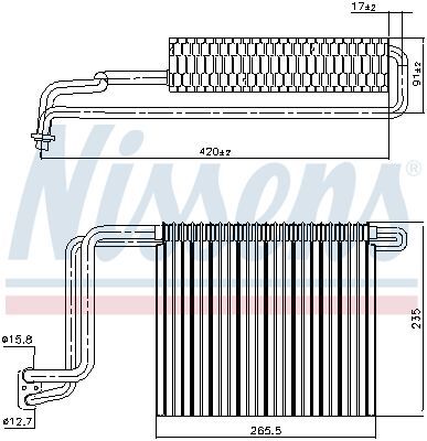 NISSENS, Évaporateur climatisation