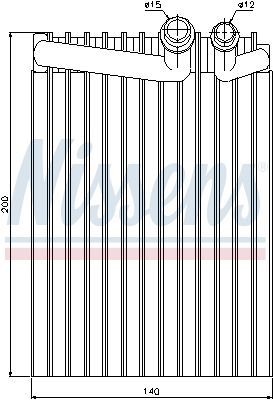 NISSENS, Évaporateur climatisation