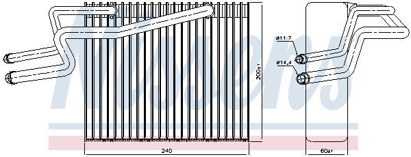 NISSENS, Évaporateur climatisation