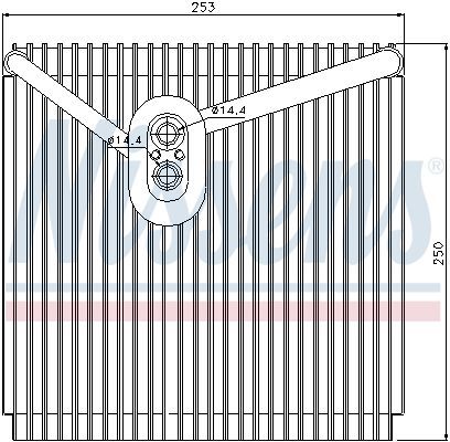 NISSENS, Évaporateur climatisation