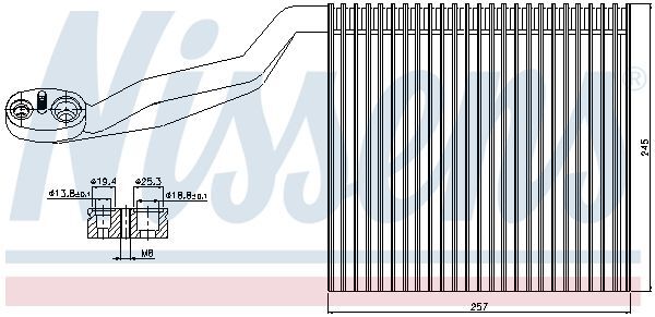 NISSENS, Évaporateur climatisation