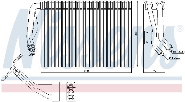 NISSENS, Évaporateur climatisation