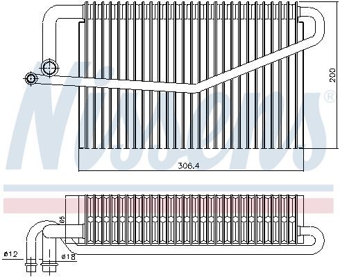 NISSENS, Évaporateur climatisation