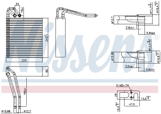 NISSENS, Évaporateur climatisation