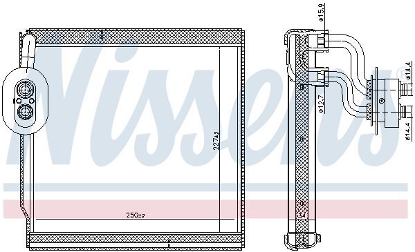 NISSENS, Évaporateur climatisation