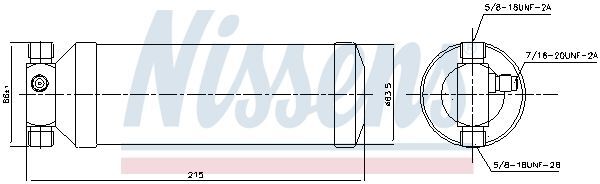 NISSENS, Filtre déshydratant, climatisation