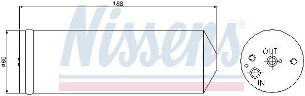 NISSENS, Filtre déshydratant, climatisation