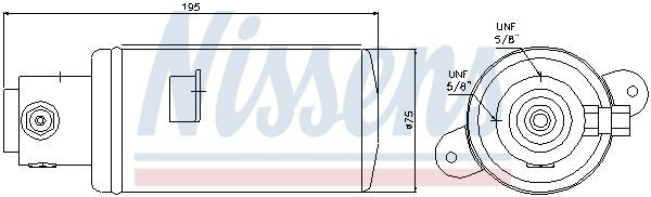 NISSENS, Filtre déshydratant, climatisation