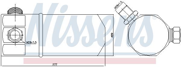 NISSENS, Filtre déshydratant, climatisation