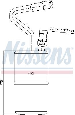 NISSENS, Filtre déshydratant, climatisation