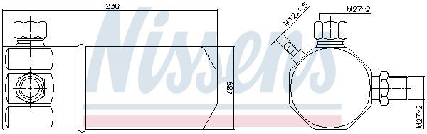 NISSENS, Filtre déshydratant, climatisation