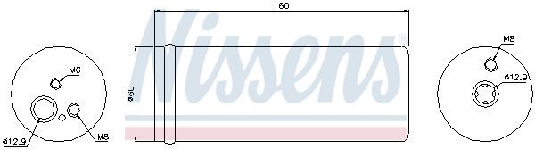 NISSENS, Filtre déshydratant, climatisation