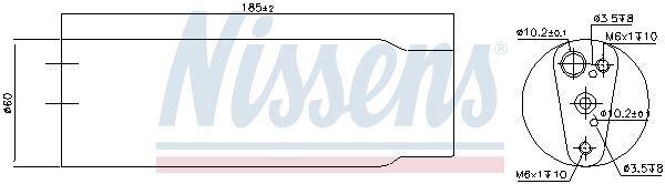 NISSENS, Filtre déshydratant, climatisation