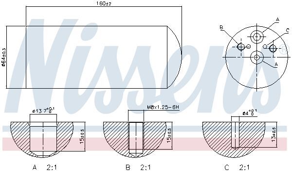 NISSENS, Filtre déshydratant, climatisation