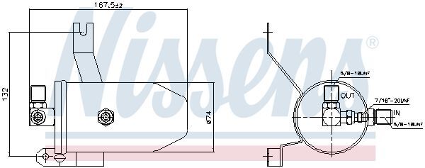 NISSENS, Filtre déshydratant, climatisation