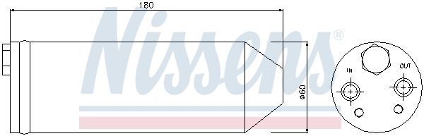 NISSENS, Filtre déshydratant, climatisation