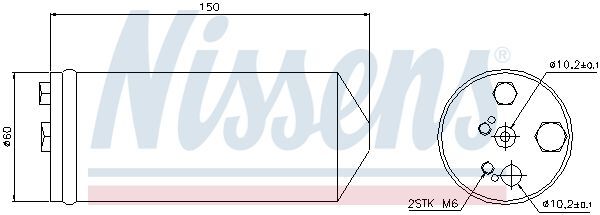 NISSENS, Filtre déshydratant, climatisation