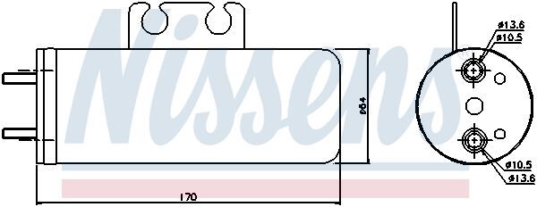 NISSENS, Filtre déshydratant, climatisation