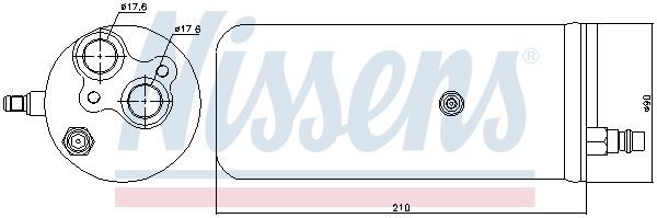 NISSENS, Filtre déshydratant, climatisation