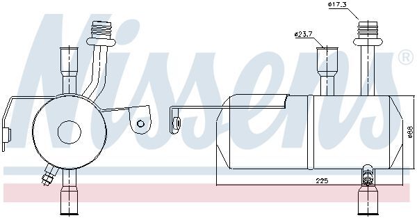 NISSENS, Filtre déshydratant, climatisation