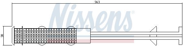 NISSENS, Filtre déshydratant, climatisation