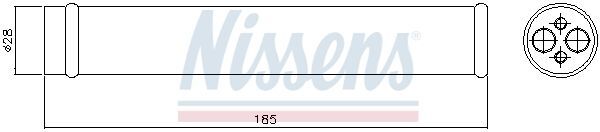 NISSENS, Filtre déshydratant, climatisation