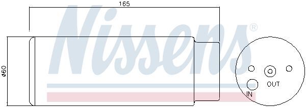 NISSENS, Filtre déshydratant, climatisation