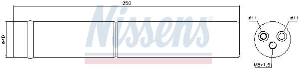 NISSENS, Filtre déshydratant, climatisation