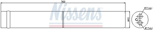 NISSENS, Filtre déshydratant, climatisation