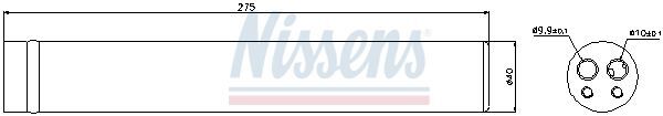 NISSENS, Filtre déshydratant, climatisation