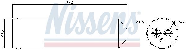 NISSENS, Filtre déshydratant, climatisation