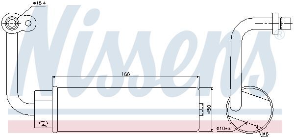 NISSENS, Filtre déshydratant, climatisation