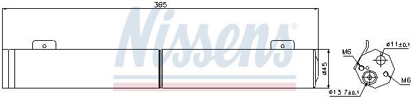 NISSENS, Filtre déshydratant, climatisation