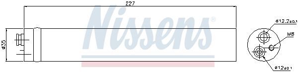 NISSENS, Filtre déshydratant, climatisation