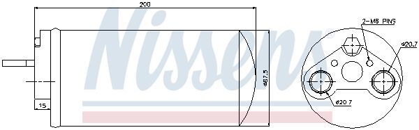 NISSENS, Filtre déshydratant, climatisation