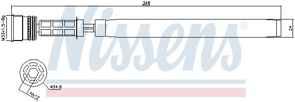 NISSENS, Filtre déshydratant, climatisation