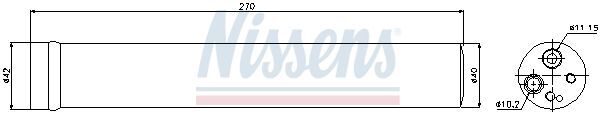 NISSENS, Filtre déshydratant, climatisation