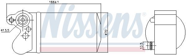 NISSENS, Filtre déshydratant, climatisation