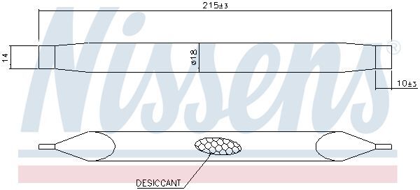 NISSENS, Filtre déshydratant, climatisation