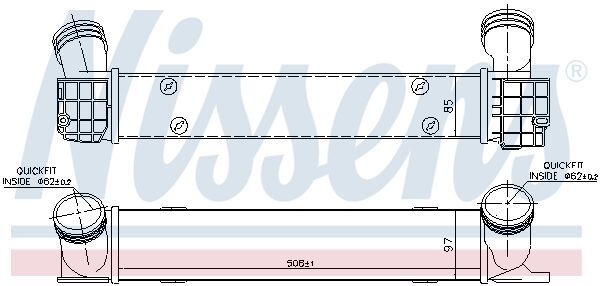 NISSENS, Intercooler, échangeur