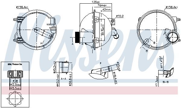 NISSENS, Vase d'expansion, liquide de refroidissement