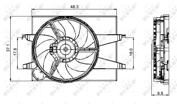 NRF, Ventilateur, refroidissement du moteur