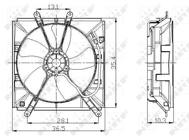 NRF, Ventilateur, refroidissement du moteur