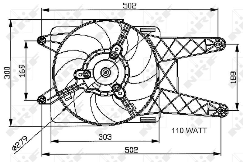 NRF, Ventilateur, refroidissement du moteur