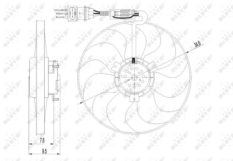 NRF, Ventilateur, refroidissement du moteur